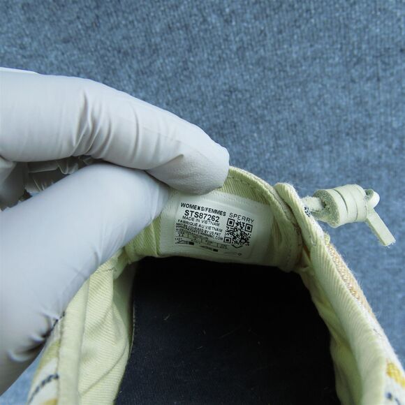 SPERRY Pier Wave Woven Women Boat Shoe Multicolor Fabric Lace Up Size 6.5 Medium - Picture 7 of 10